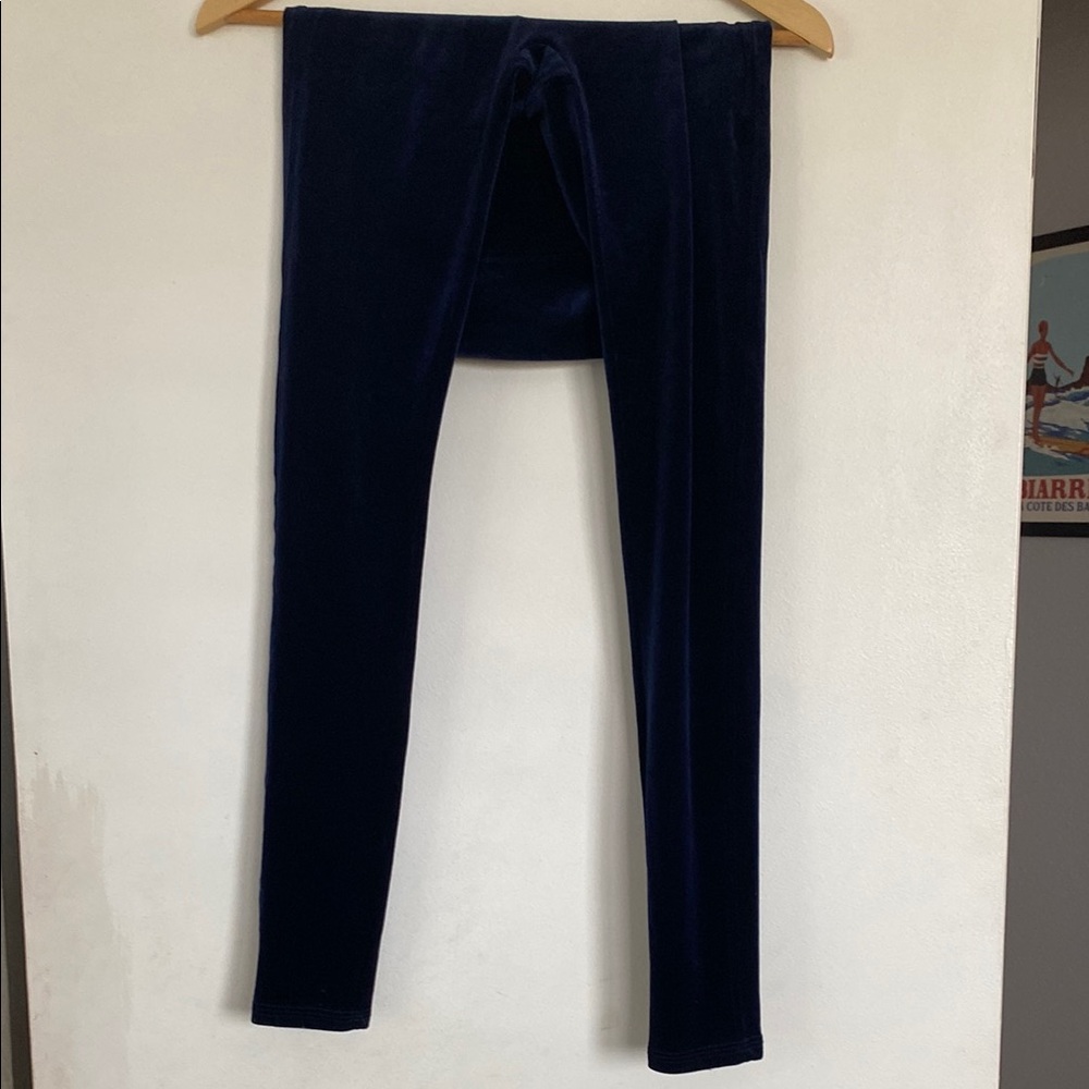 Spanx Blue Velvet leggings. Small
